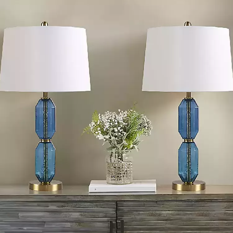 blue_faceted_glass_table_lamp_2.webp Faceted Glass Table Lamp>Kirklands Home Outlet