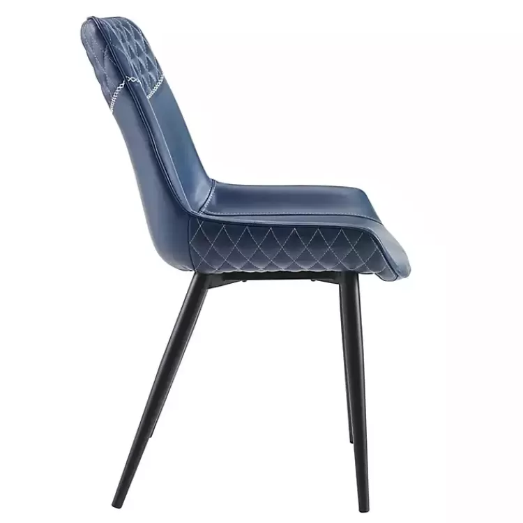blue_faux_leather_stitched_chairs_set_of__4.webp Faux Leather Stitched Chairs, Set of 2>Kirklands Home Fashion
