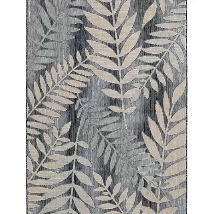 Fern Leaves Indoor/Outdoor Area Rug, 5x7>Kirklands Home Sale