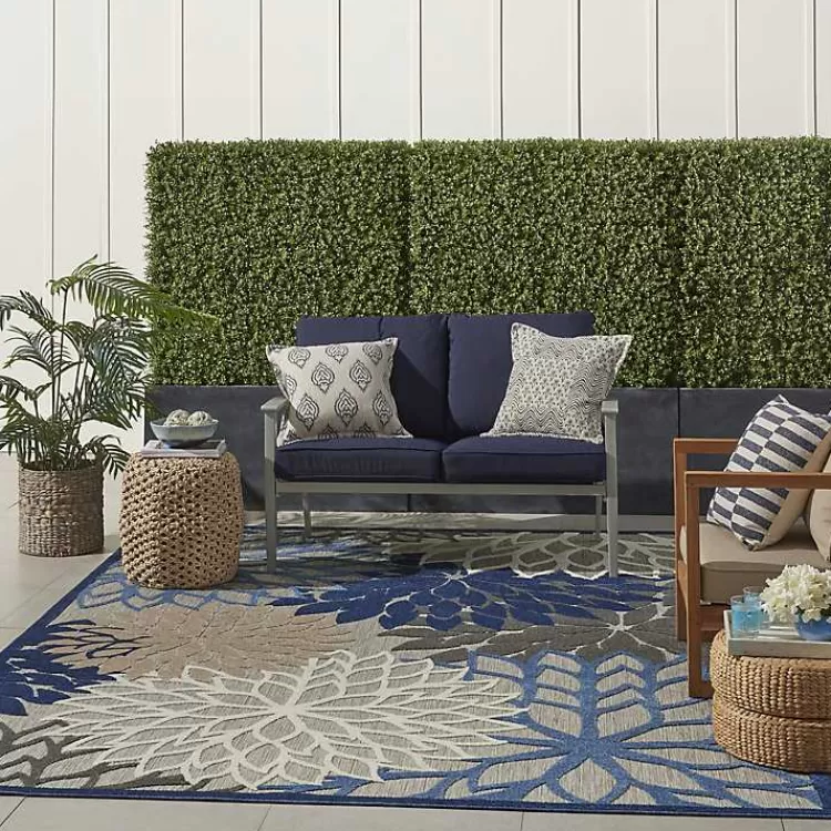 blue_floral_burst_outdoor_area_rug_x_10.webp Blue Floral Burst Outdoor Area Rug, 6x9>Kirklands Home Store