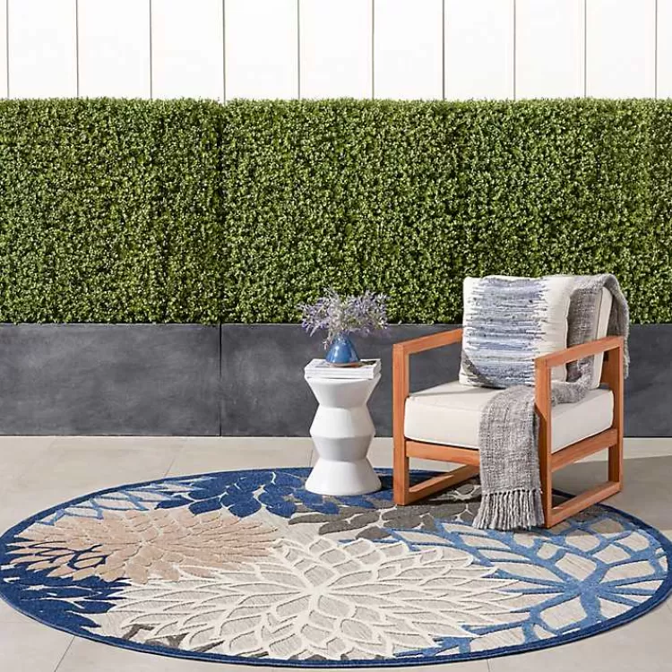 blue_floral_burst_round_outdoor_area_rug_x_5-1.webp Blue Floral Burst Round Outdoor Area Rug, 7x7>Kirklands Home Online