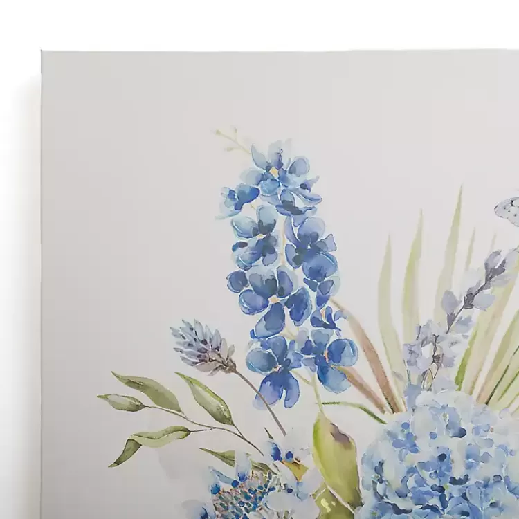 Blue Floral in China Vase I Canvas Art Print>Kirklands Home Clearance