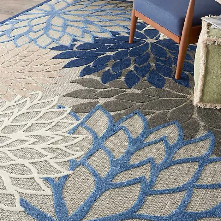 blue_floral_outdoor_area_rug_x_6-1.webp Blue Floral Outdoor Area Rug, 7x10>Kirklands Home Fashion