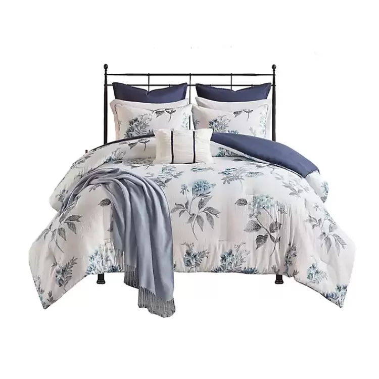 Blue Floral 7-pc. King Comforter Set>Kirklands Home Cheap