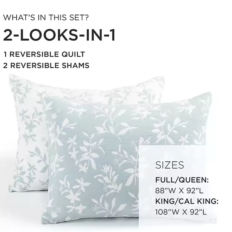 blue_floral_reversible_pc_king_quilt_set_7.webp Blue Floral Reversible 3-pc. King Quilt Set>Kirklands Home Sale