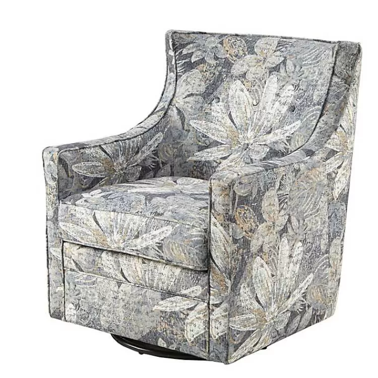Floral Swivel Mica Glider Accent Chair>Kirklands Home Cheap