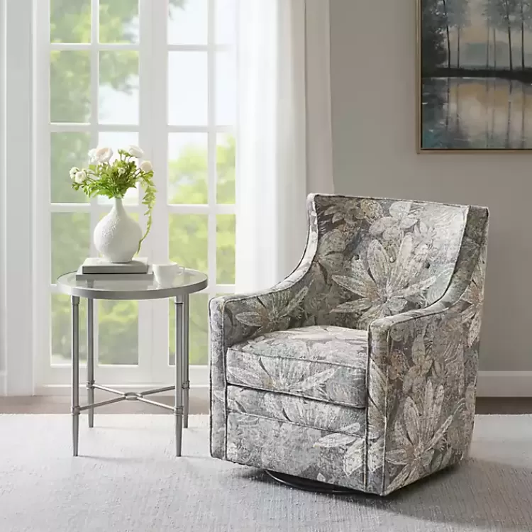 Floral Swivel Mica Glider Accent Chair>Kirklands Home Cheap