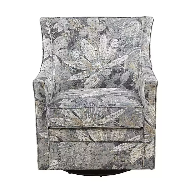 blue_floral_swivel_mica_glider_accent_chair_2.webp Floral Swivel Mica Glider Accent Chair>Kirklands Home Cheap