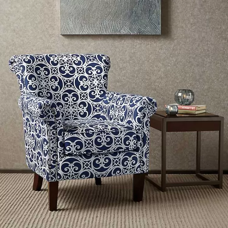Fretwork Accent Club Chair>Kirklands Home Clearance
