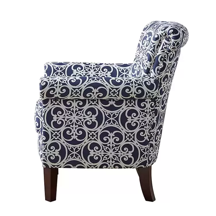 blue_fretwork_accent_club_chair_4.webp Fretwork Accent Club Chair>Kirklands Home Clearance