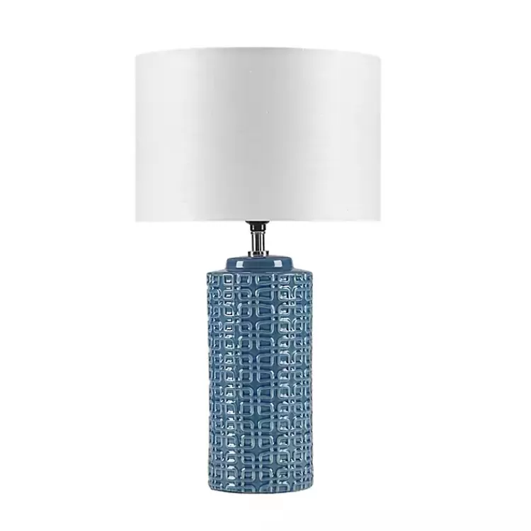 Blue Geometric Ceramic Table Lamp>Kirklands Home Cheap