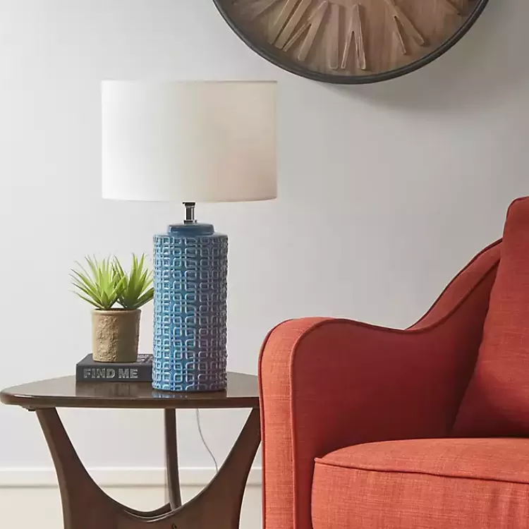 blue_geometric_ceramic_table_lamp_2.webp Blue Geometric Ceramic Table Lamp>Kirklands Home Cheap