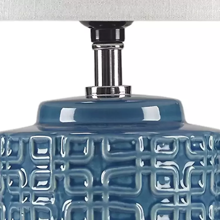 blue_geometric_ceramic_table_lamp_6.webp Blue Geometric Ceramic Table Lamp>Kirklands Home Cheap