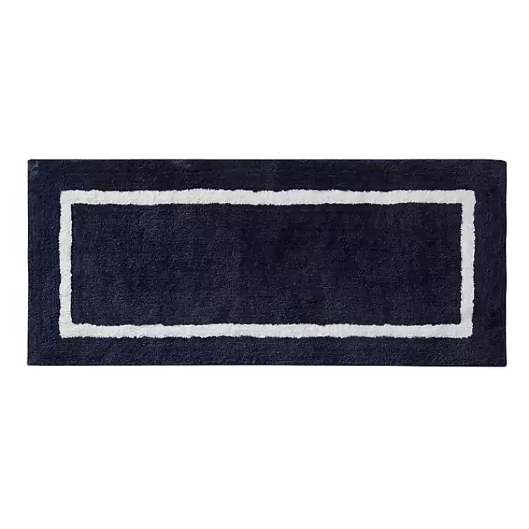 Blue Geometric Pattern Reversible Bath Mat, 60 in.>Kirklands Home Fashion