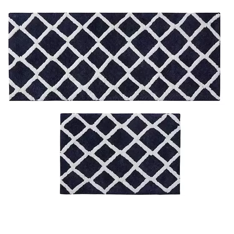 blue_geometric_pattern_reversible_bath_mat__in_7-1.webp Blue Geometric Pattern Reversible Bath Mat, 60 in.>Kirklands Home Fashion