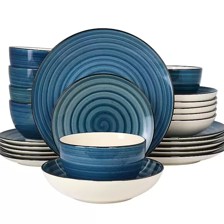 Gia Stoneware 24-pc. Dinnerware Set>Kirklands Home Best Sale