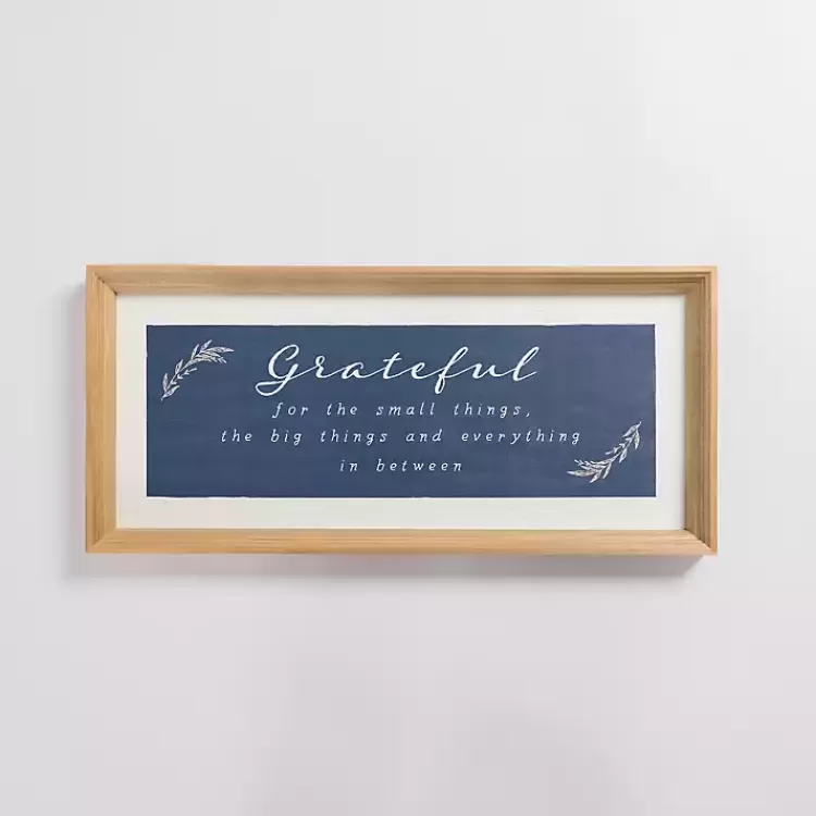 Grateful Framed Wall Plaque>Kirklands Home Store