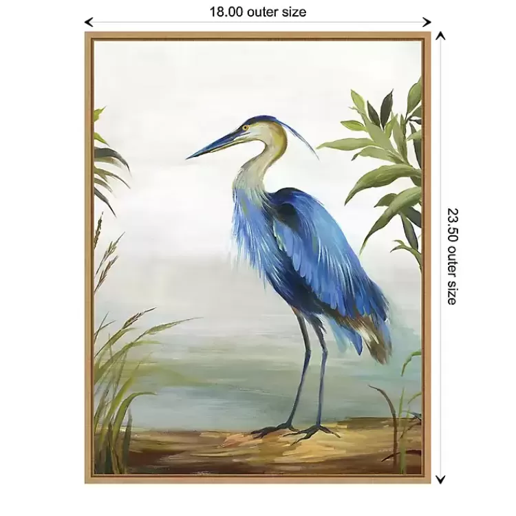 blue_heron_framed_canvas_art_print_2.webp Heron Framed Canvas Art Print>Kirklands Home Cheap