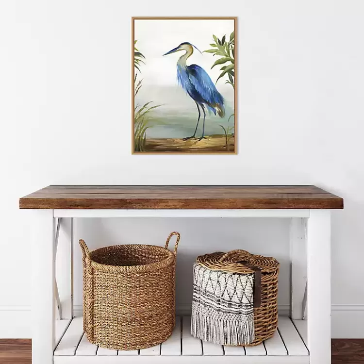 blue_heron_framed_canvas_art_print_4.webp Heron Framed Canvas Art Print>Kirklands Home Cheap