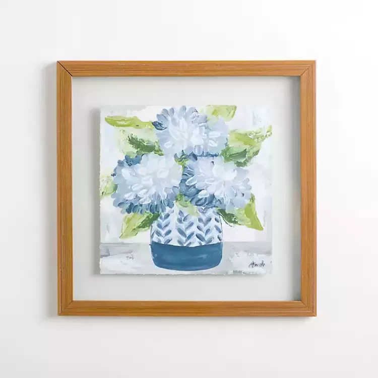 Blue Hydrangea Blooms Framed Art Print>Kirklands Home Clearance