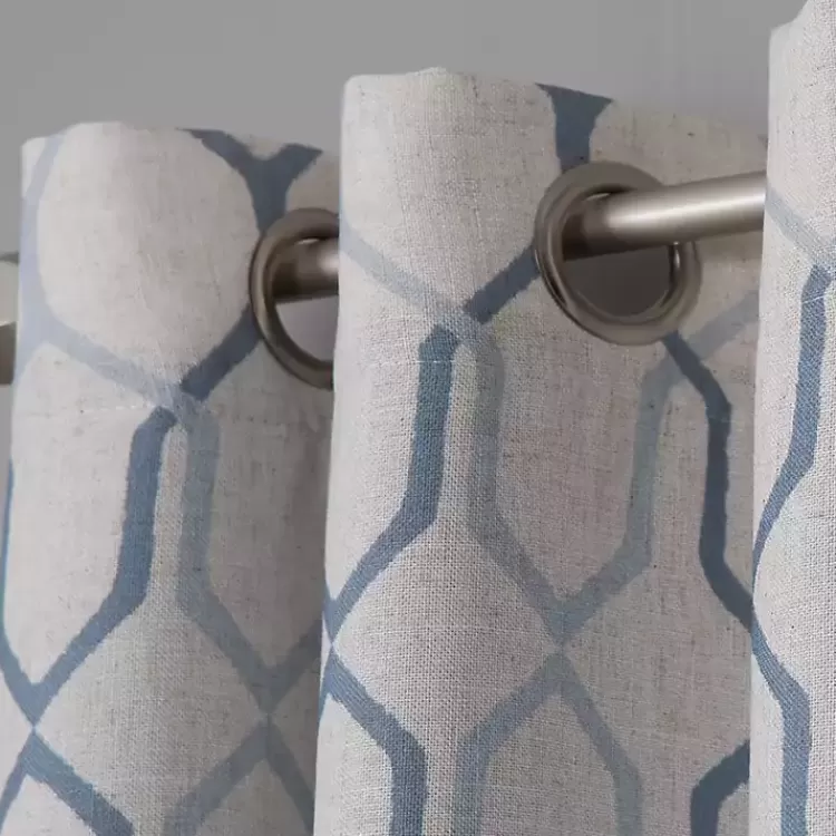 blue_interlock_single_curtain_panel__in_3.webp Blue Interlock Single Curtain Panel, 84 in.>Kirklands Home Discount