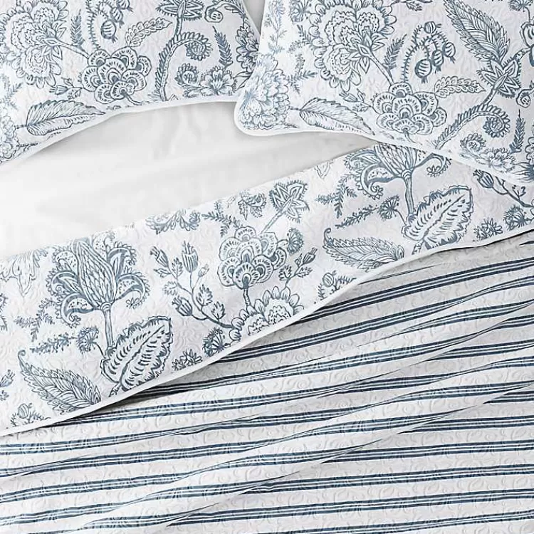 blue_jacobean_reversible_pc_twin_quilt_set_5.webp Blue Jacobean Reversible 2-pc. Twin Quilt Set>Kirklands Home Shop