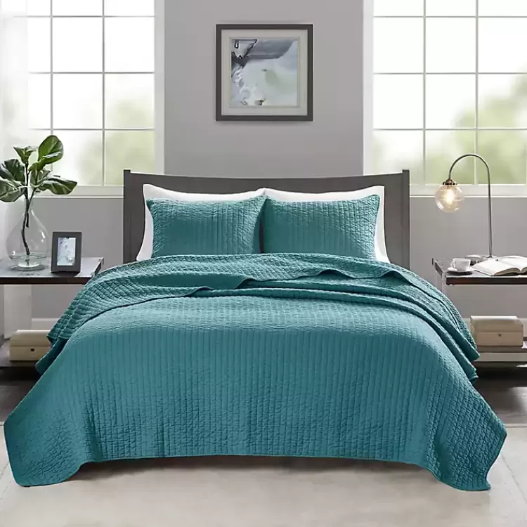 Jaxson 3-pc. Reversible King Coverlet Set>Kirklands Home Sale