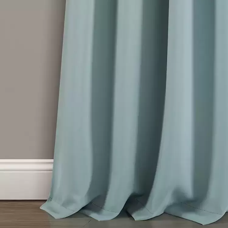 blue_knotted_curtain_panel_set__in_2.webp Knotted Curtain Panel Set, 95 in.>Kirklands Home Fashion