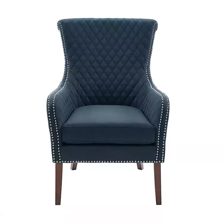 Lanea Quilted Accent Chair with Silver Studs>Kirklands Home Outlet
