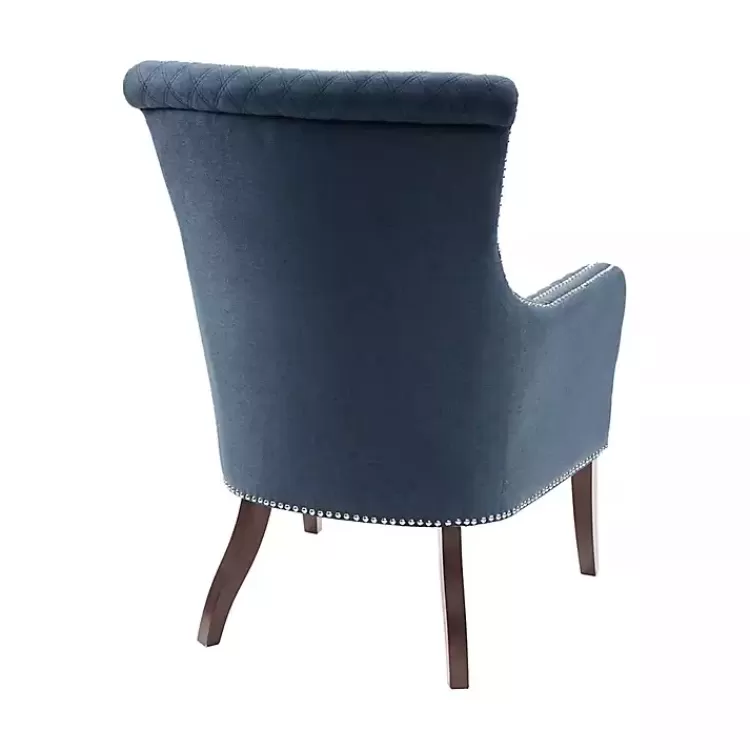 blue_lanea_quilted_accent_chair_with_silver_studs_2.webp Lanea Quilted Accent Chair with Silver Studs>Kirklands Home Outlet