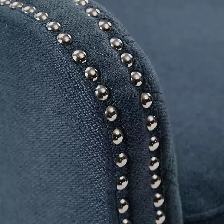 blue_lanea_quilted_accent_chair_with_silver_studs_3.webp Lanea Quilted Accent Chair with Silver Studs>Kirklands Home Outlet