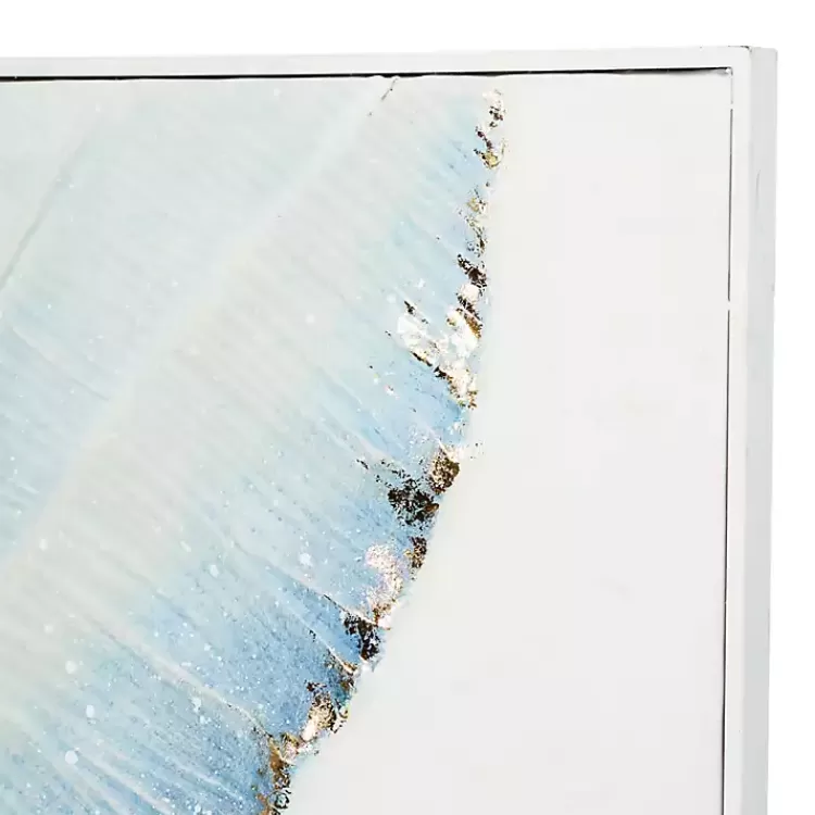 blue_leaves_coastal_metal_art_print_3.webp Blue Leaves Coastal Metal Art Print>Kirklands Home Store
