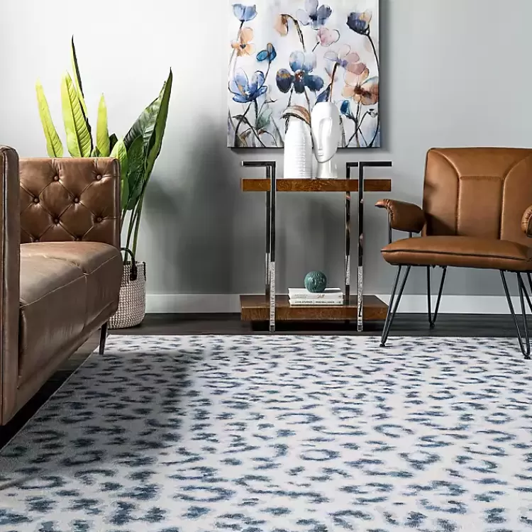 blue_leopard_spots_washable_area_rug_x_2.webp Blue Leopard Spots Washable Area Rug, 5x8>Kirklands Home New