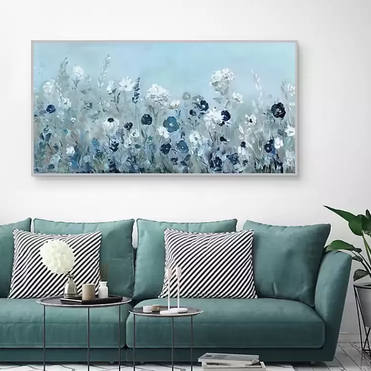 blue_light_garden_framed_canvas_art_print_3.webp Blue Light Garden Framed Canvas Art Print>Kirklands Home Discount
