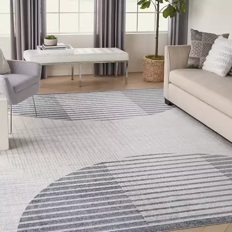 blue_linear_geometric_washable_area_rug_x_5.webp Blue Linear Geometric Washable Area Rug, 9x12>Kirklands Home Best Sale
