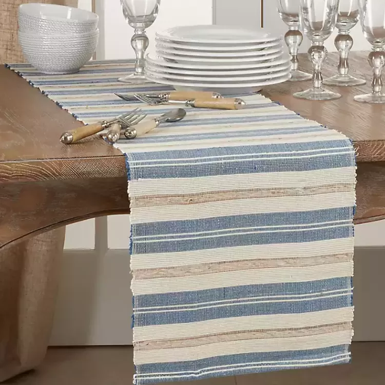blue_long_striped_water_hyacinth_table_runner_2.webp Blue Long Striped Water Hyacinth Table Runner>Kirklands Home Shop