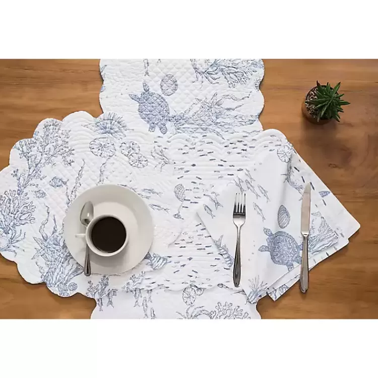 Blue Makara Reef Napkins, Set of 6>Kirklands Home Clearance