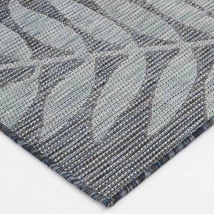 Blue Malibu Leafy Outdoor Area Rug, 7x10>Kirklands Home Fashion