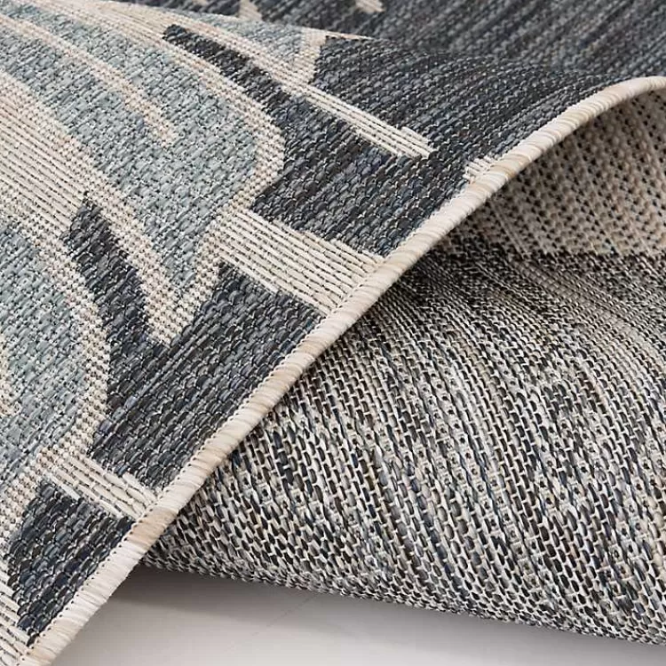 blue_malibu_monstera_outdoor_area_rug_x_5.webp Blue Malibu Monstera Outdoor Area Rug, 7x9>Kirklands Home Store