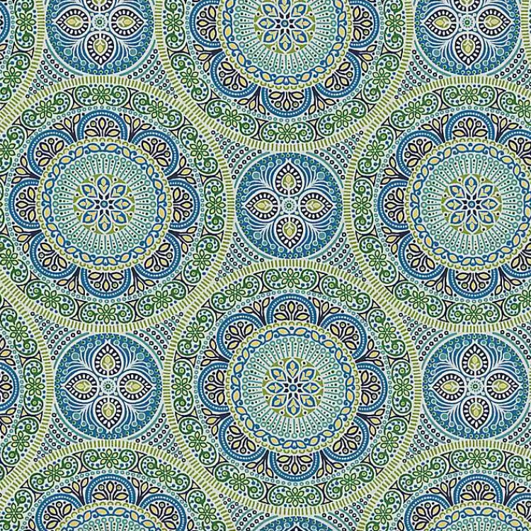Blue Medallion Outdoor Chair Cushion>Kirklands Home Outlet