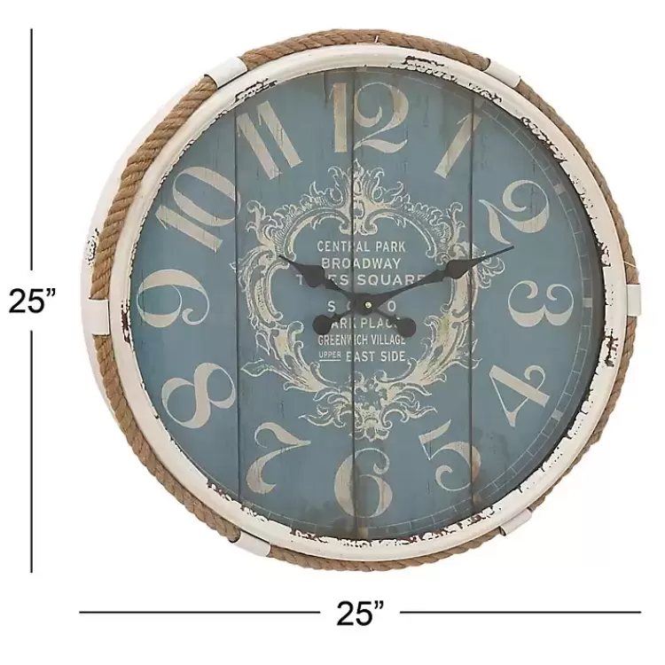 blue_metal_and_rope_wall_clock_3.webp Blue Metal and Rope Wall Clock>Kirklands Home Best Sale