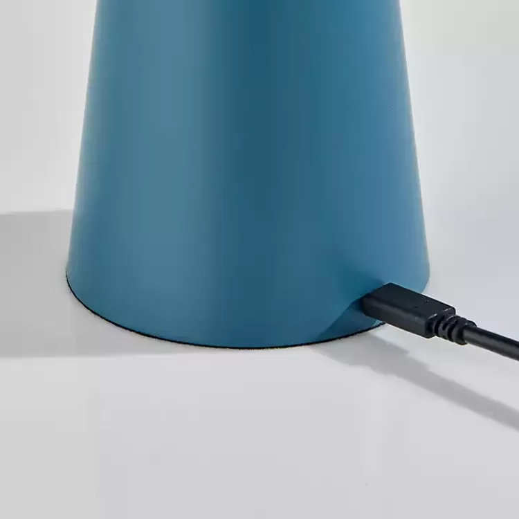 blue_metal_cordless_lamp_with_white_ribbed_shade_2.webp Metal Cordless Lamp with White Ribbed Shade>Kirklands Home Cheap