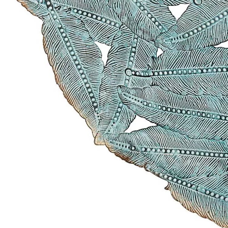 blue_metal_feather_round_wall_plaques_set_of__2.webp Metal Feather Round Wall Plaques, Set of 3>Kirklands Home Best Sale