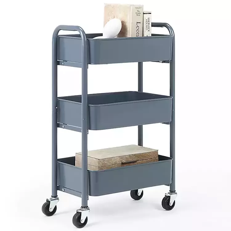 Metal 3-Tier Organizer Storage Cart>Kirklands Home Clearance
