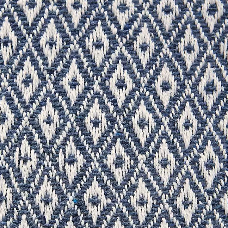 blue_mini_diamond_fringe_end_table_runner__in_2.webp Mini Diamond Fringe End Table Runner, 108 in.>Kirklands Home Store