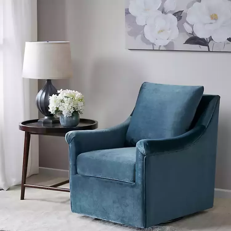 Mora Swivel Accent Chair>Kirklands Home Store