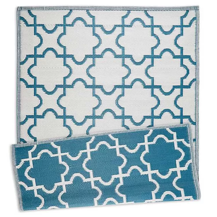 blue_moroccan_trellis_outdoor_area_rug_x_3.webp Blue Moroccan Trellis Outdoor Area Rug, 4x6>Kirklands Home Store