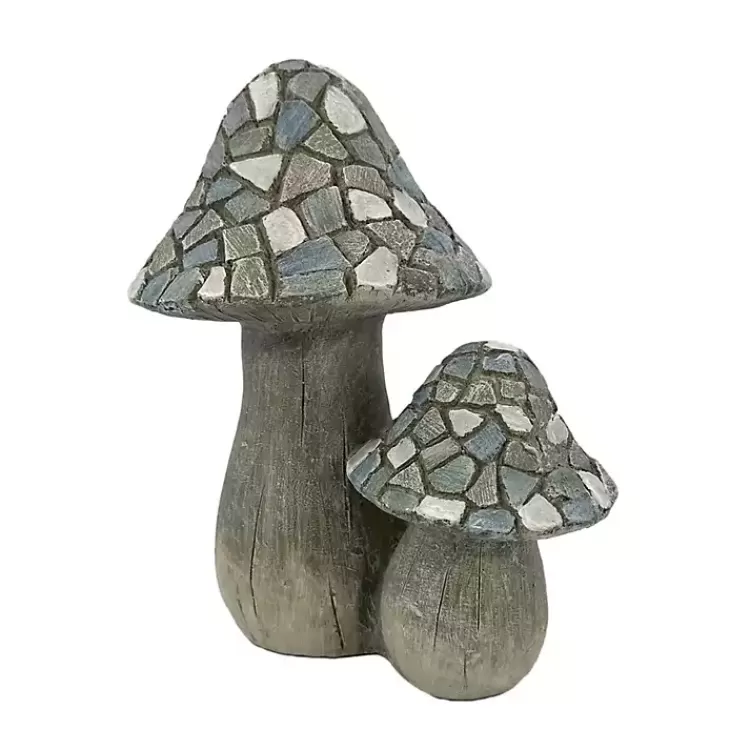 Blue Mosaic Mushrooms Outdoor Statue>Kirklands Home New