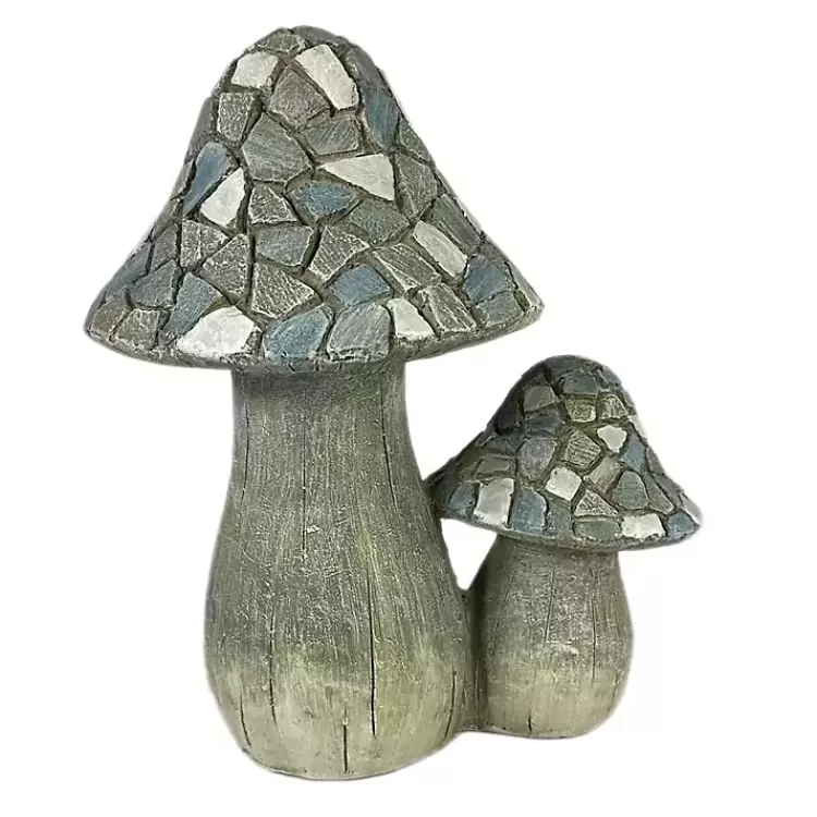 Blue Mosaic Mushrooms Outdoor Statue>Kirklands Home New