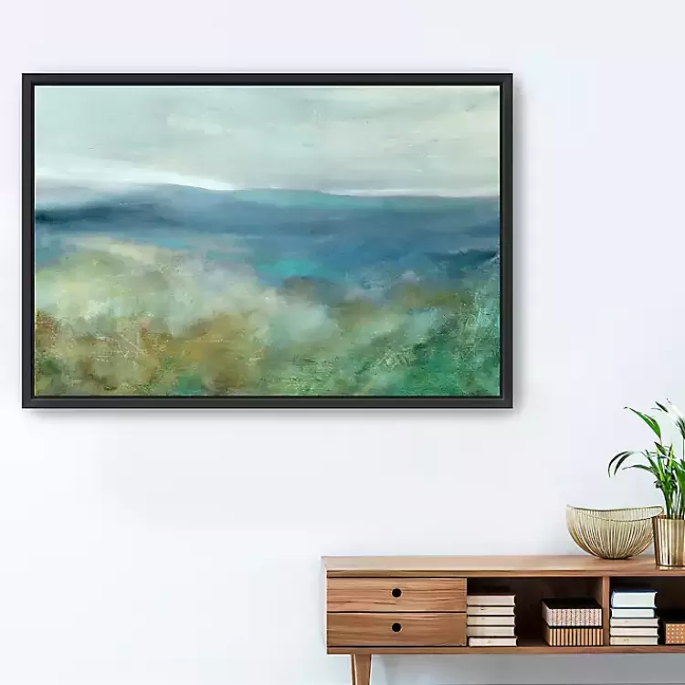 Blue Mountain Overlook Framed Canvas Art Print>Kirklands Home Sale